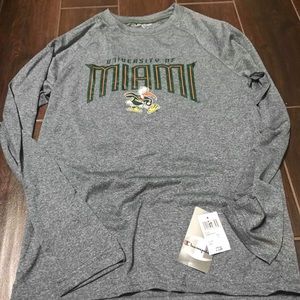 Mens Long Sleeve Miami Hurricane Shirt